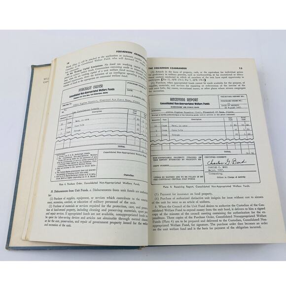 Squadron Administration Book - 1953 US Air Force - Military Service Publishing - Picture 2 of 12